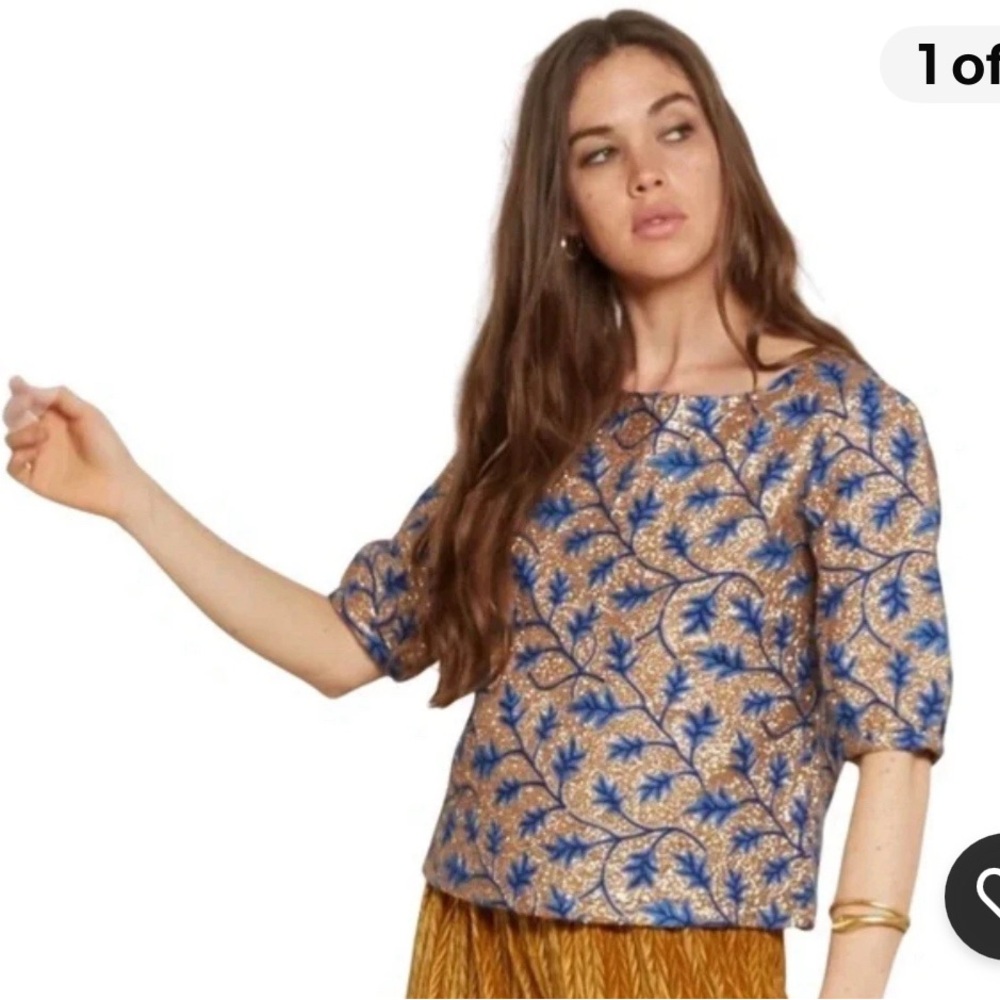 The Odell’s sequin floral top